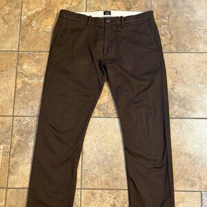 J.Crew Stretch Slimfit 484 Chino 34W 32L Mens Brown Dress Pant